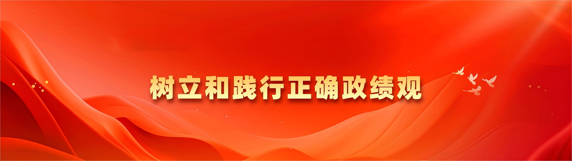 树立和践行正确政绩观